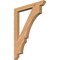 Ekena Millwork Balboa Slat Smooth Bracket, Western Red Cedar, 3 1/2"W x 34"D x 46"H BKT04X34X46BOA06SWR - alternate 1